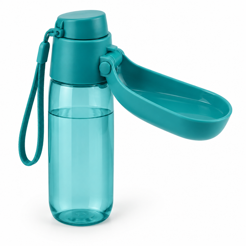 Garrafa portátil para pets com fundo branco